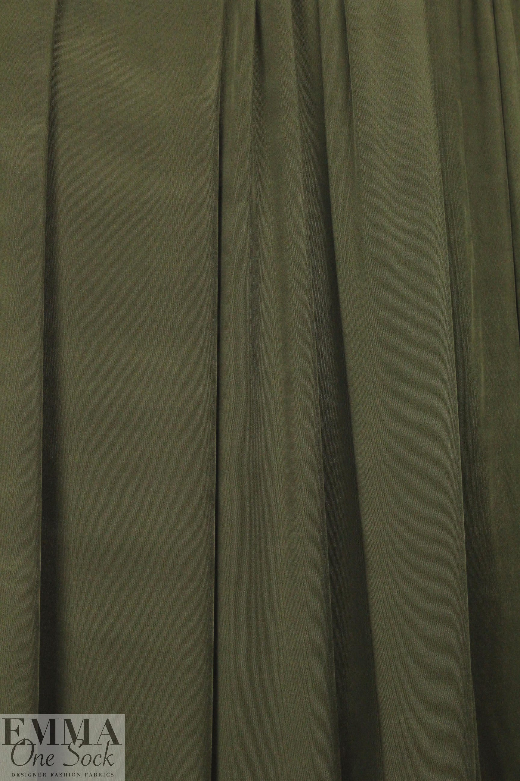 famous designer silky matte jersey knit - loden
