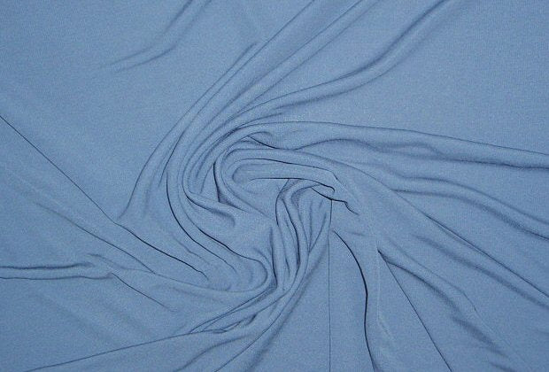 Italian rayon matte jersey - dusty denim 1.75 yds