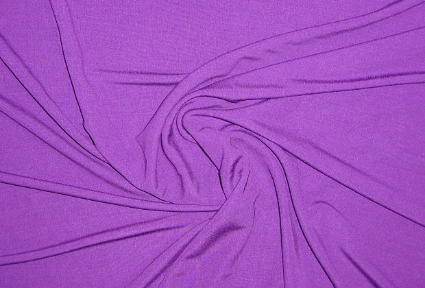 Italian rayon matte jersey - violet 2 yds