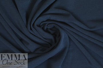 Italian wool micro-pique knit - dark navy