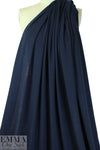 Italian wool micro-pique knit - dark navy
