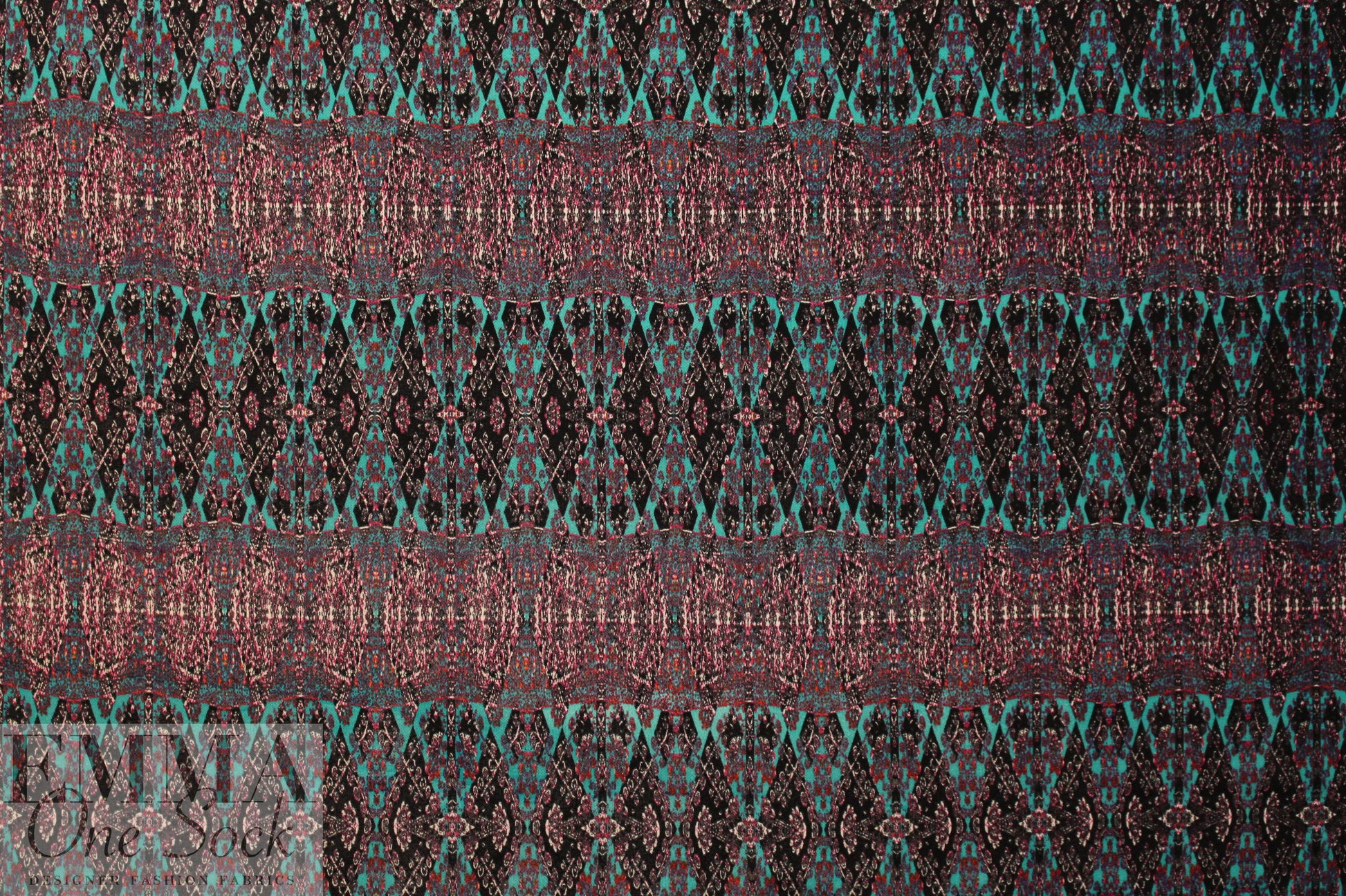 famous designer intricate stripe matte jersey - turq