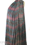 famous designer intricate stripe matte jersey - turq .75 yds