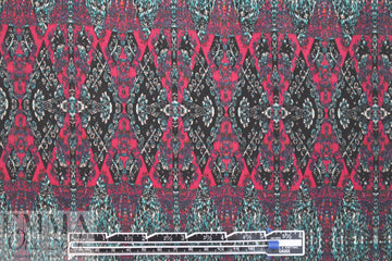 famous designer intricate stripe matte jersey - fucshia 2 yd