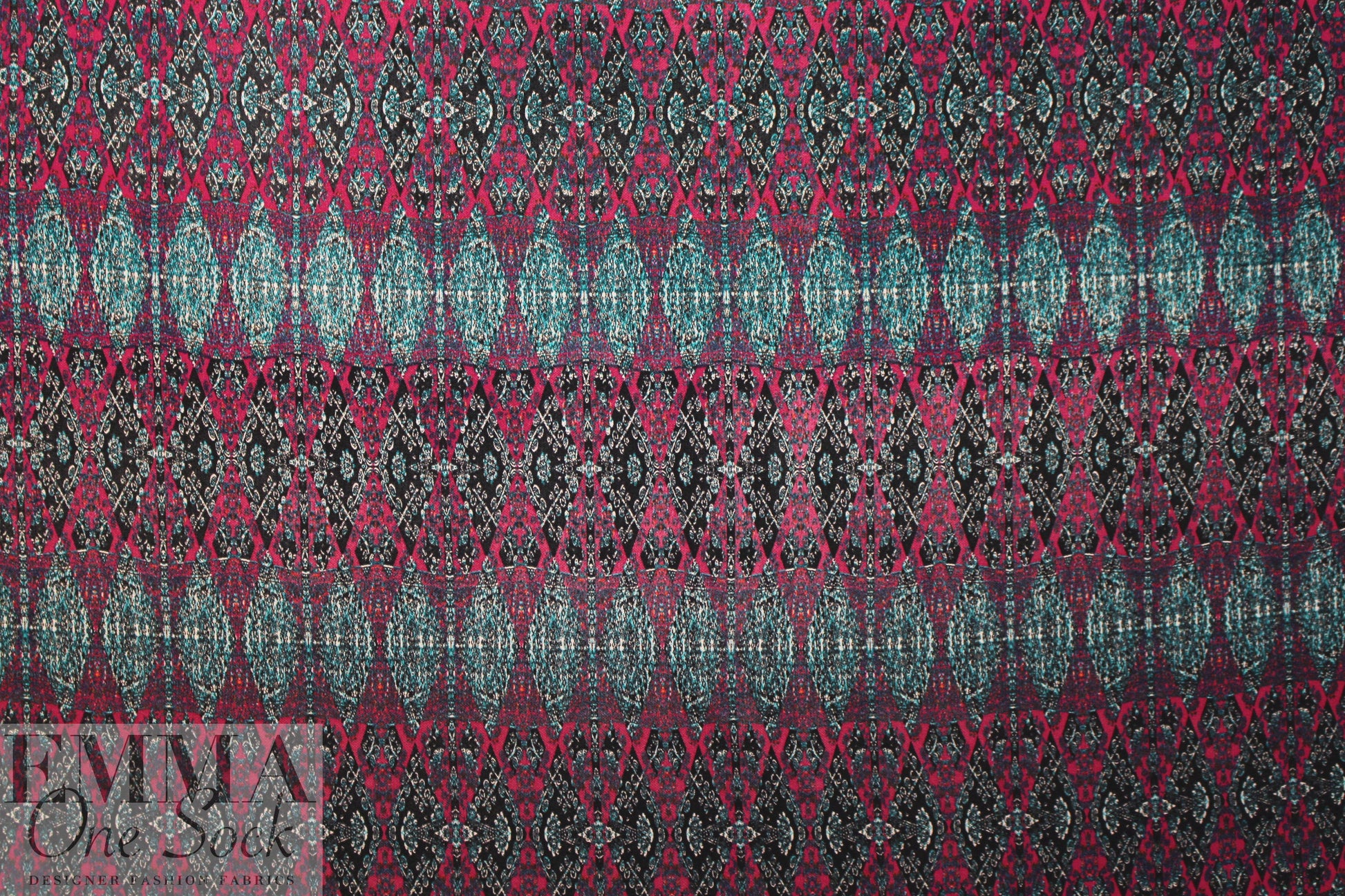 famous designer intricate stripe matte jersey - fucshia 2 yd