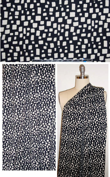 R0darte 'square space' matte jersey - black/bone