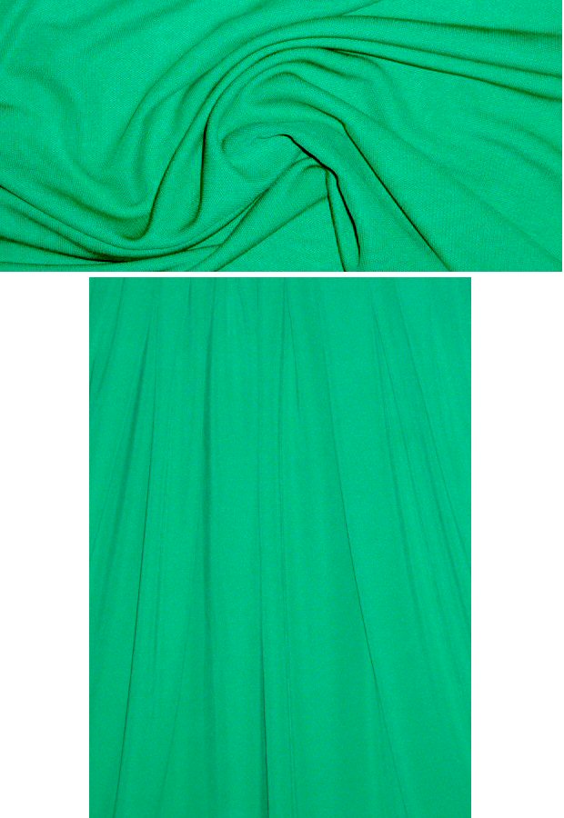 Italian rayon matte jersey - emerald 1.75 yds