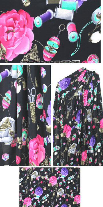 NY designer vintage vanity matte jersey knit