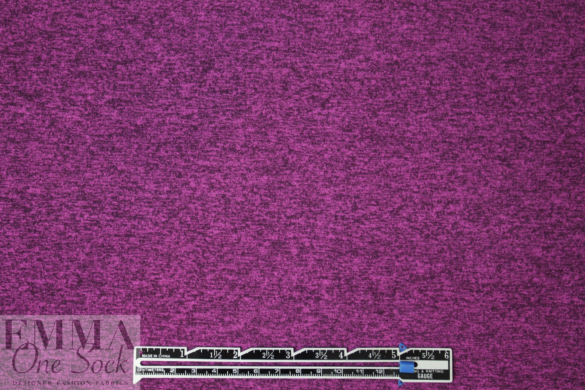 CA designer fucshia marled polyester jersey 4-way
