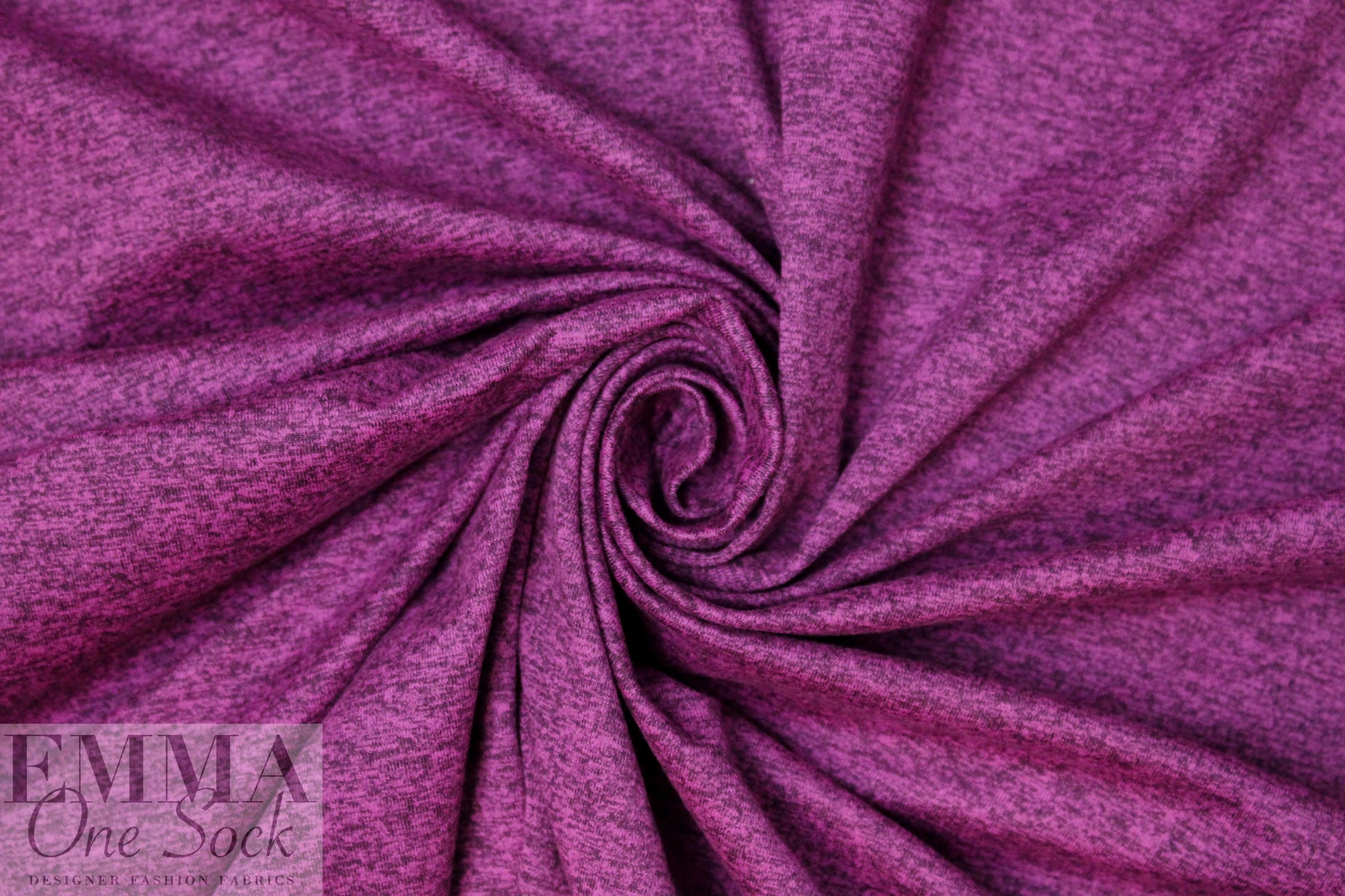 CA designer fucshia marled polyester jersey 4-way