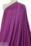 CA designer fucshia marled polyester jersey 4-way