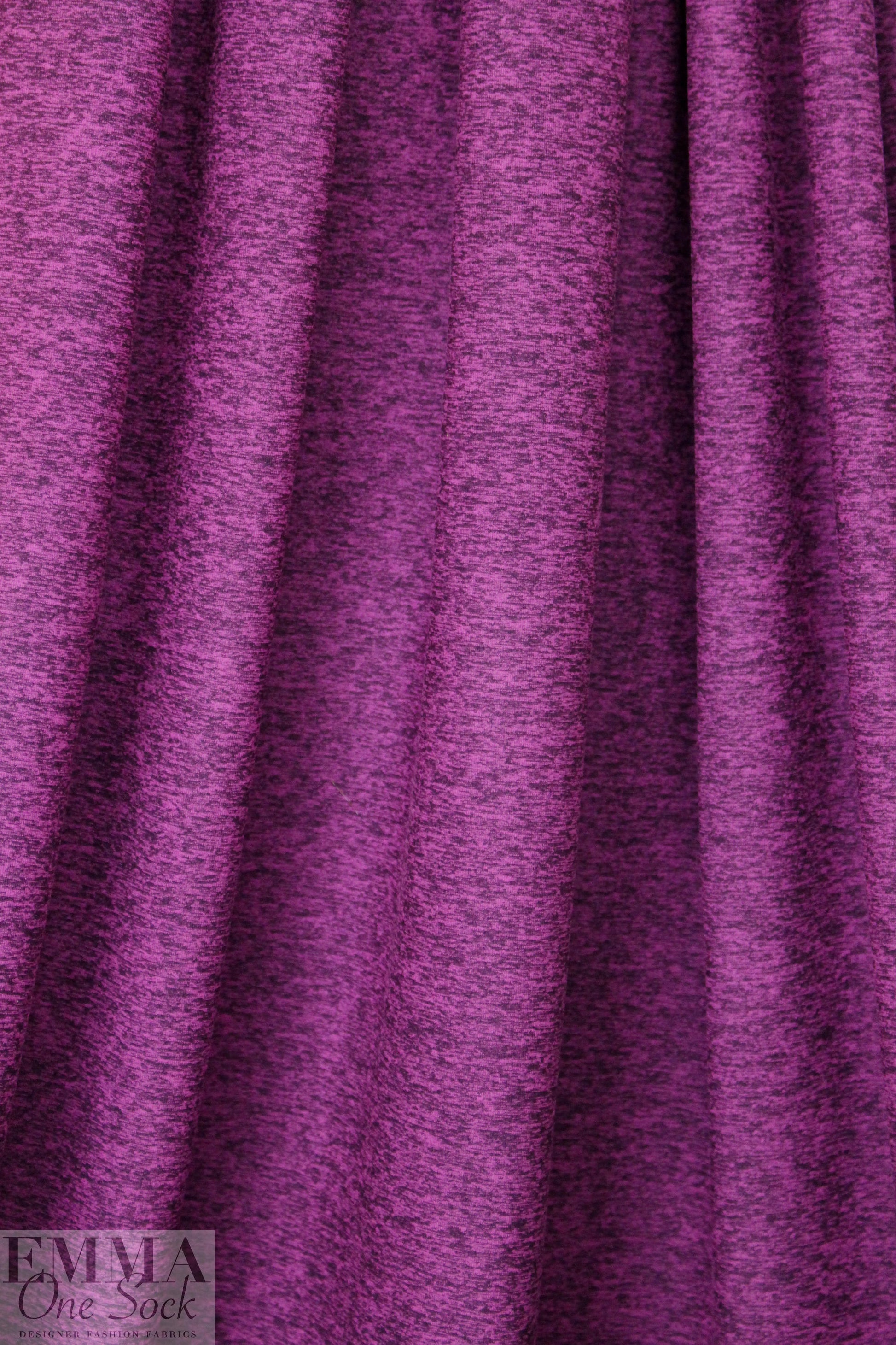 CA designer fucshia marled polyester jersey 4-way