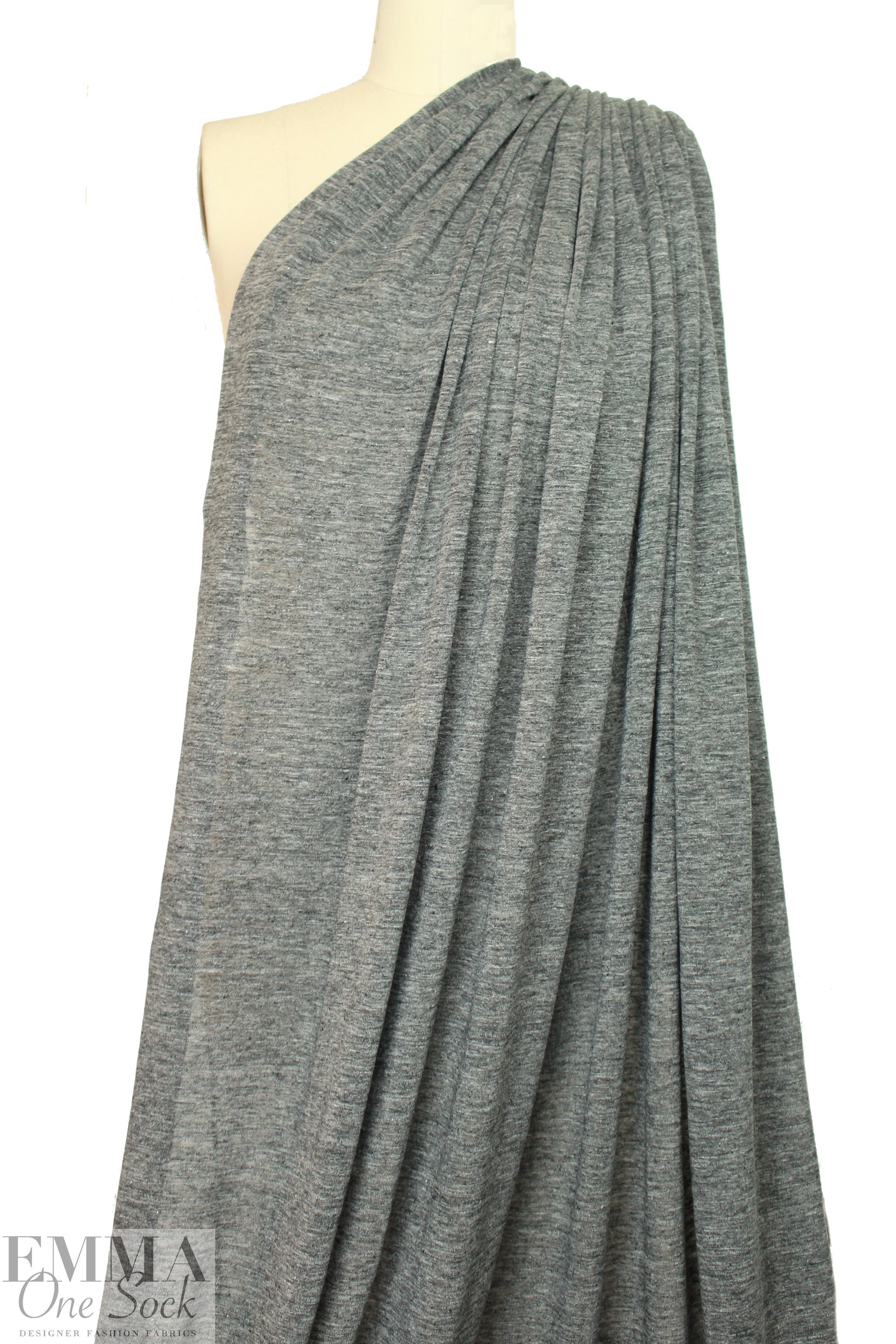 CA designer gray melange featherweight sweater knit
