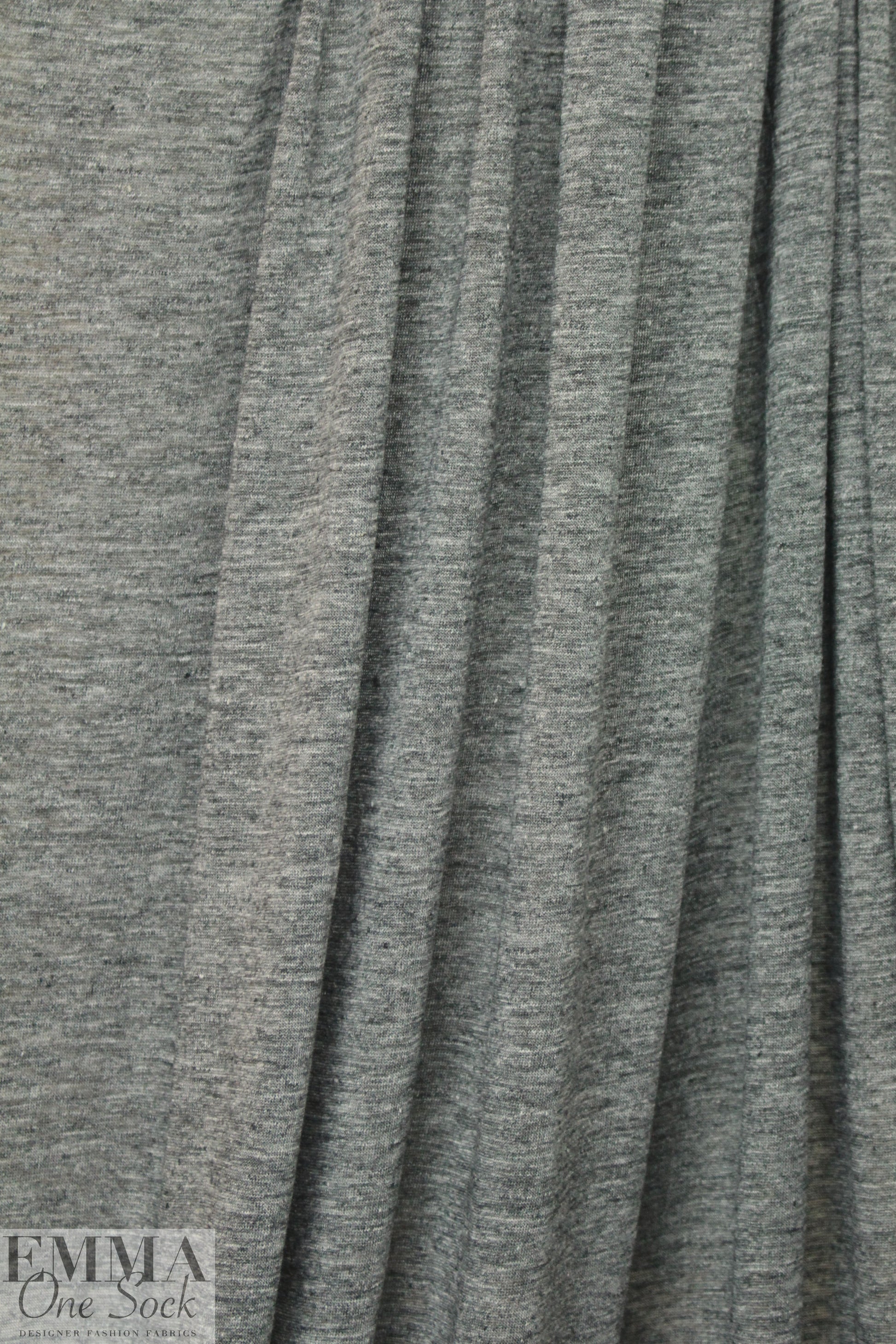CA designer gray melange featherweight sweater knit