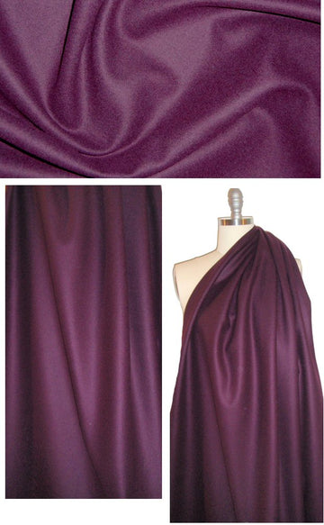Donna K. wool blend melton coating - gloxinia