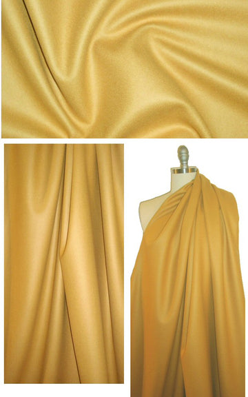 Donna K. wool blend melton coating - mustard