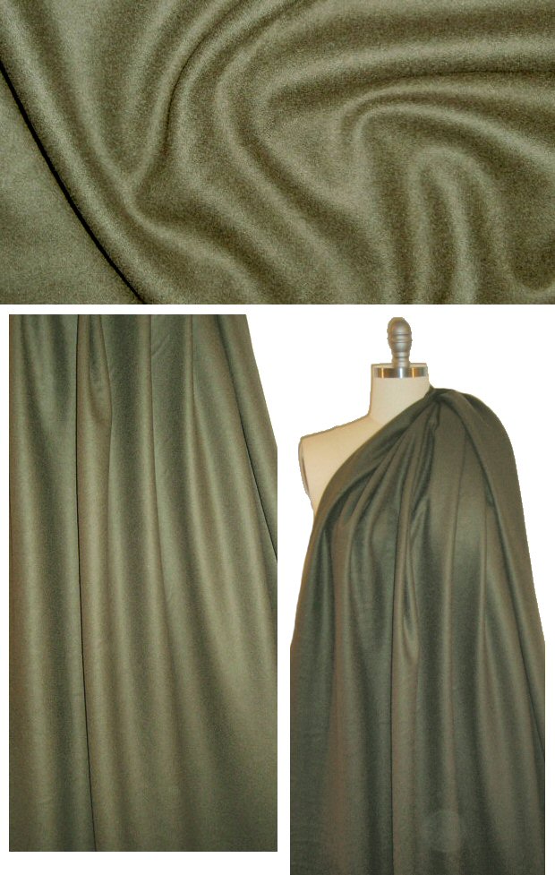 Donna K. wool blend melton coating - fern