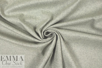 Italian light gray heather wool blend woven 1.75 yd