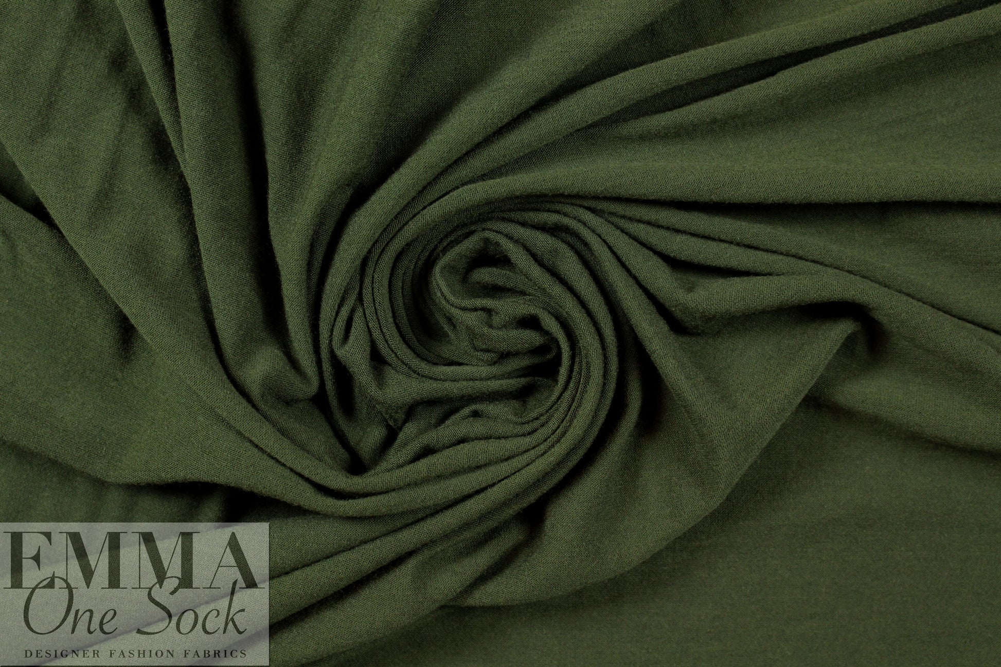 bottle green merino wool jersey - Oeko-tex certified