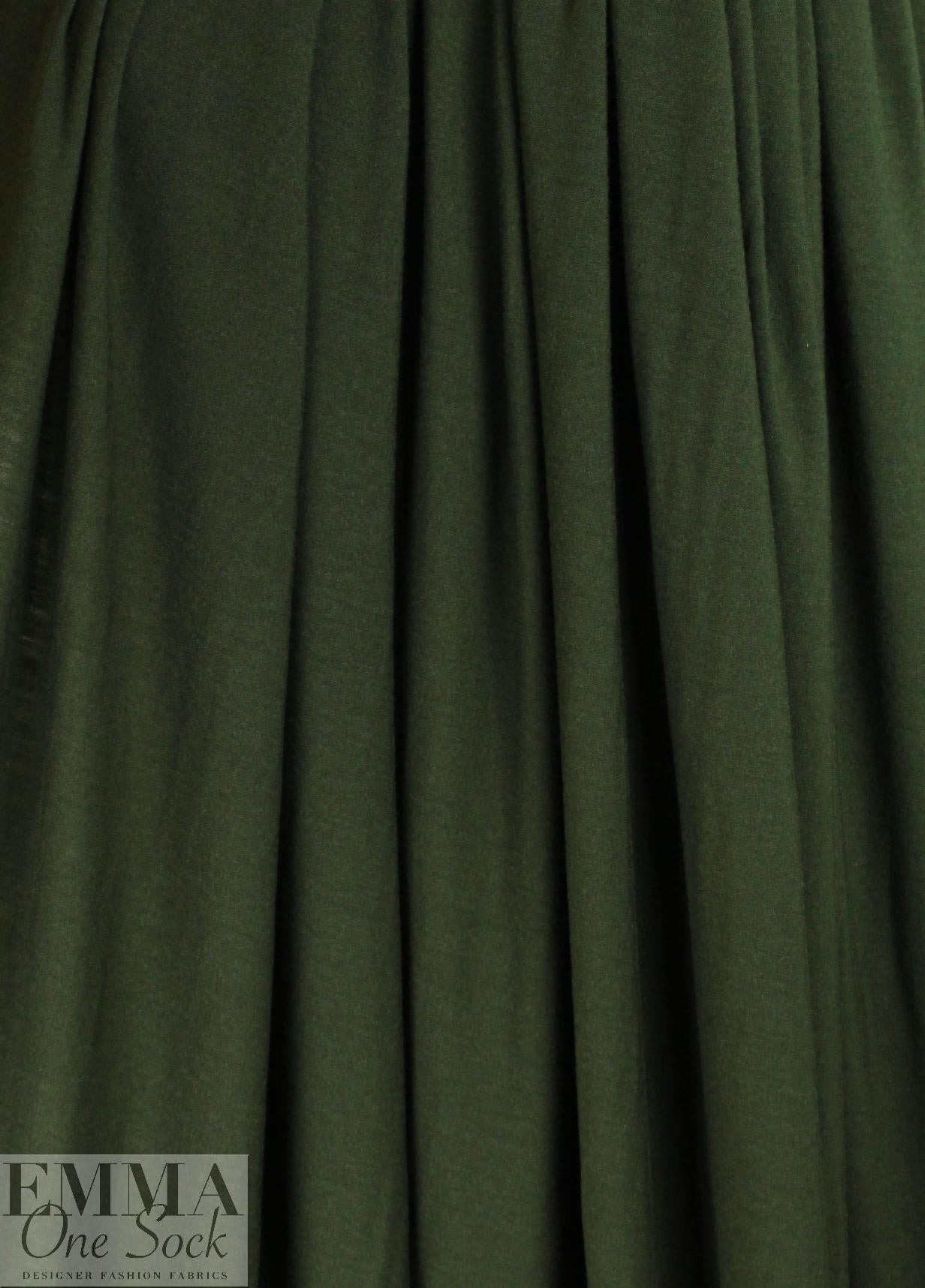 bottle green merino wool jersey - Oeko-tex certified 1.5 yds