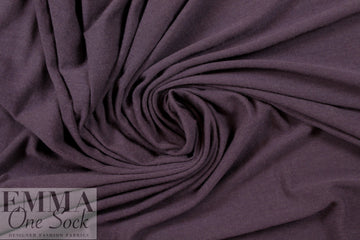 aubergine merino wool jersey - Oeko-tex certified