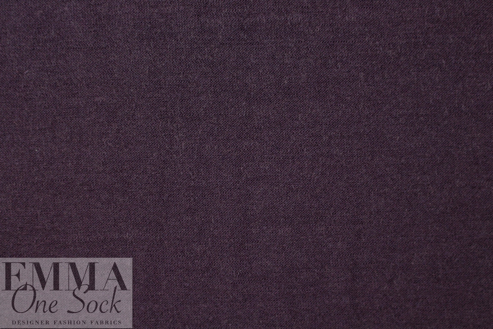 aubergine merino wool jersey - Oeko-tex certified