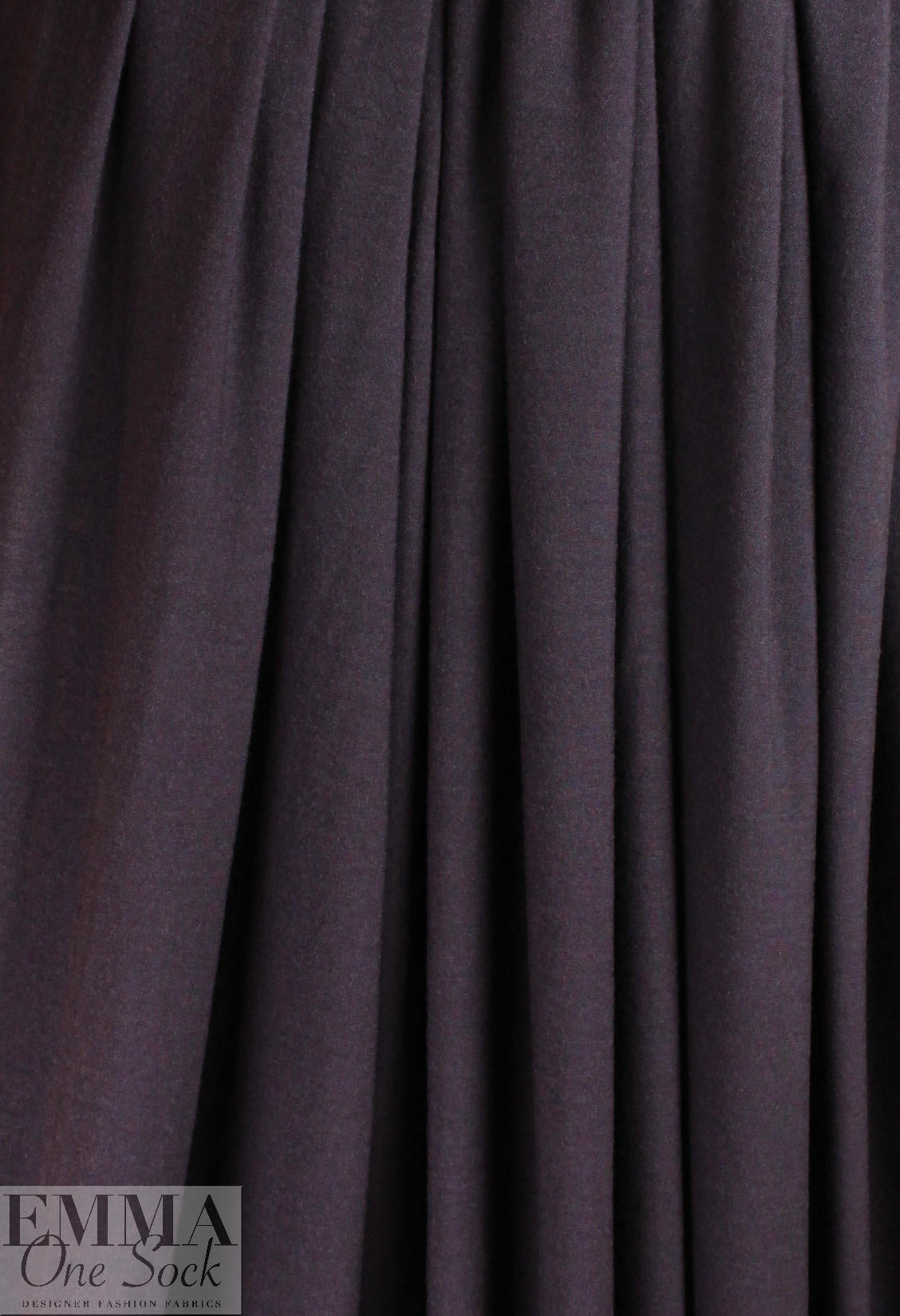 aubergine merino wool jersey - Oeko-tex certified