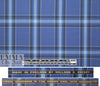 famous designer merino wool plaid - blue/navy