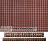 famous designer merino wool plaid - chocolate/paprika 1.66 yd