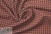 famous designer merino wool plaid - chocolate/paprika 1.875 yd