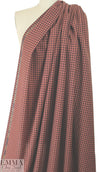 famous designer merino wool plaid - chocolate/paprika