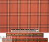 famous designer merino wool plaid - paprika/chocolate