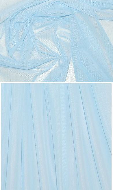 Power Mesh 4-way stretch - baby blue .875 yds