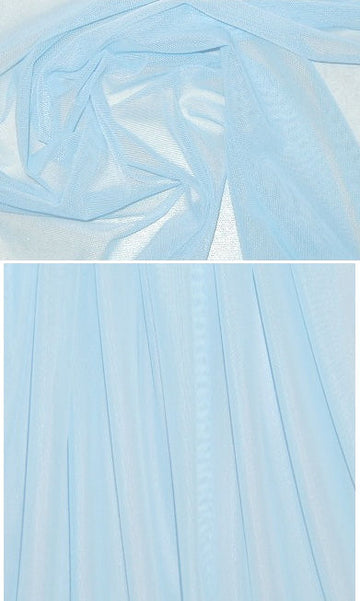 Power Mesh 4-way stretch - baby blue .95 yds