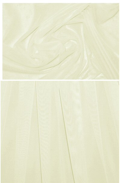 Power Mesh 4-way stretch - ivory 1.125 yds