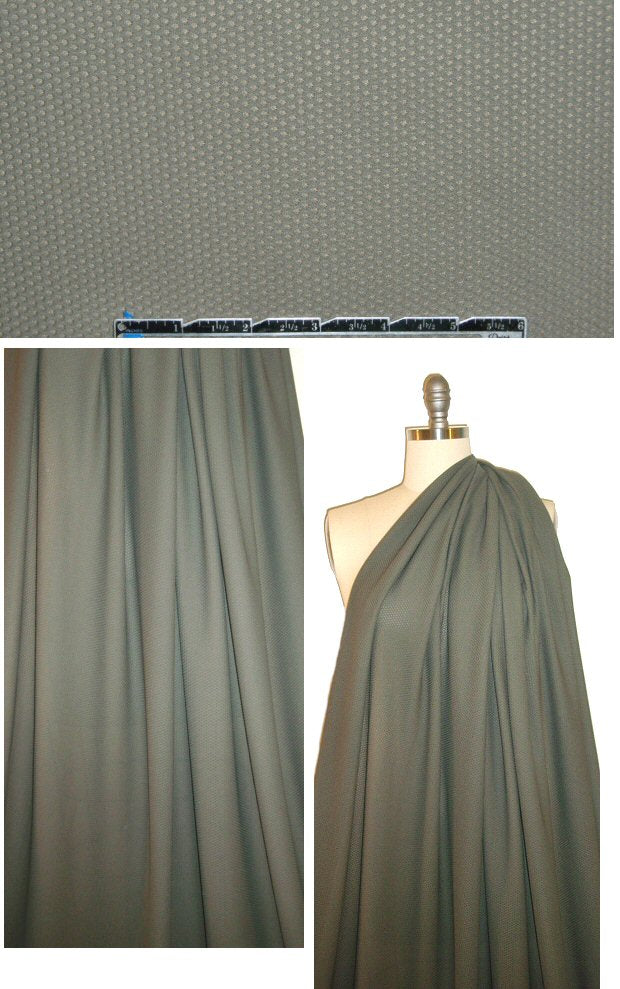 The0ry high fashion knit mesh - khaki green 1 yard
