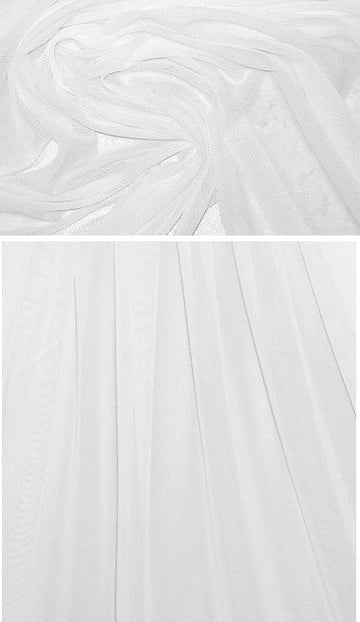 Power Mesh 4-way stretch - white .75 yds
