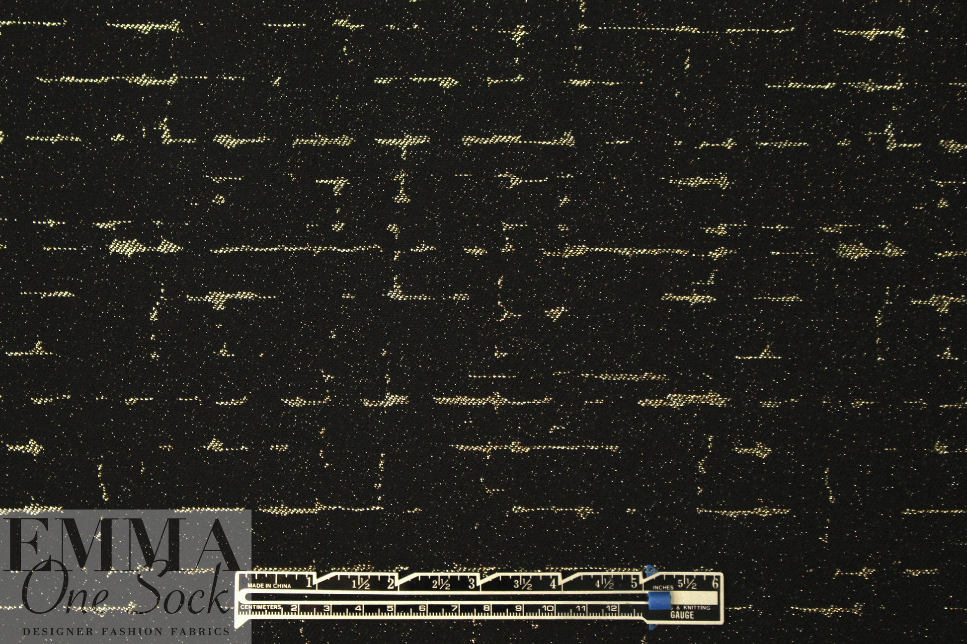 Italian black with gold cotton/metallic brocade