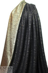 Italian black with gold cotton/metallic brocade 1.375 yd