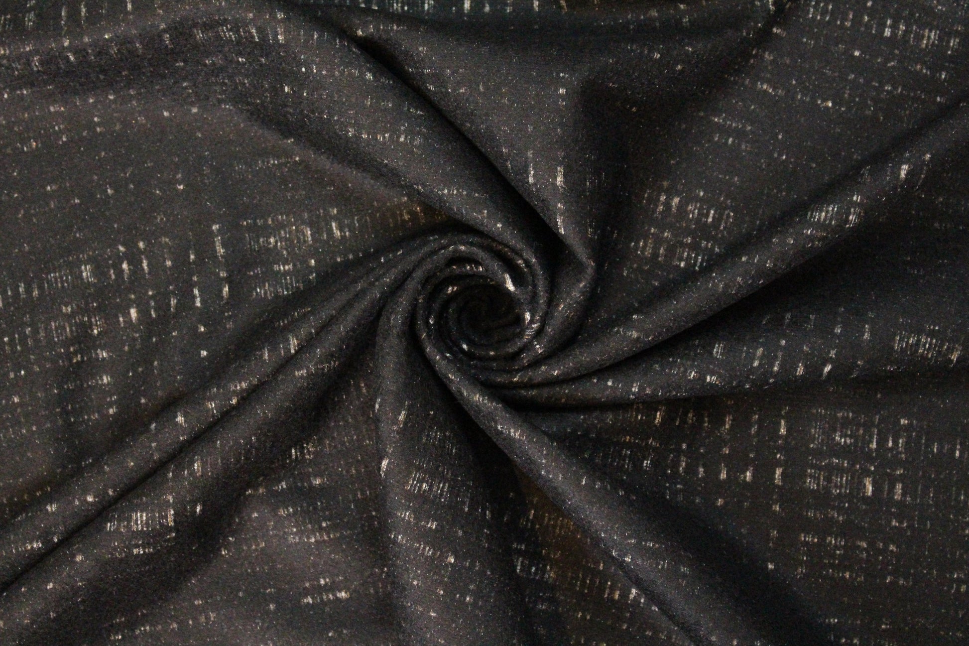 NY designer silver/bronze/black metallic brocade 1.875 yds