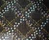 French metallic over-printed jacquard - floral lattice