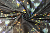 French metallic over-printed jacquard - floral lattice
