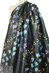 French metallic over-printed jacquard - floral lattice 1.75 yd