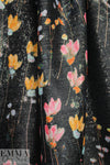 French metallic over-printed jacquard - lattice floral  2 yds