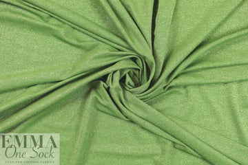 grass/gold metallic rayon jersey 4-way