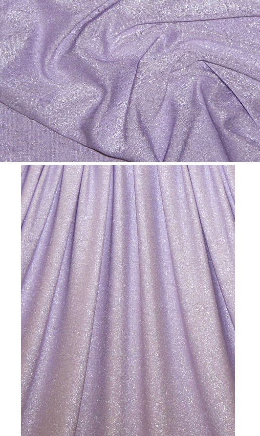 lavender/silver metallic rayon jersey 4-way 1.125 yds