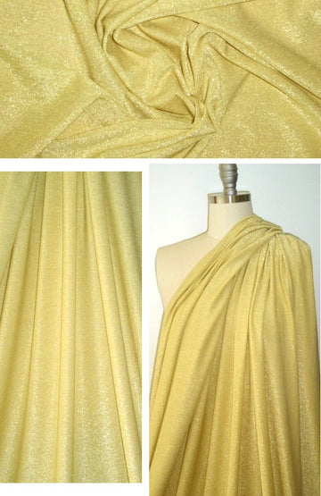 lemon/gold metallic rayon jersey 4-way