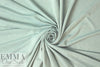 mint/gold metallic rayon jersey 4-way 1.66 yd