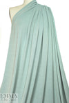 mint/gold metallic rayon jersey 4-way