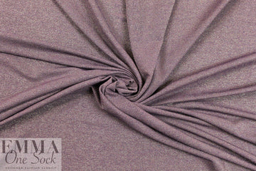 lavender/gold metallic rayon jersey 4-way 1.66 yd